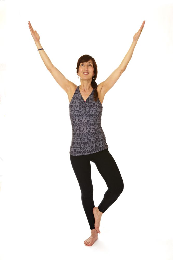 Tree Pose on White