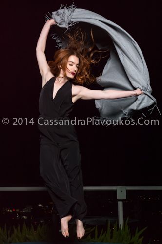 Outtake of professional dancer Kim Gingras photographed on the rooftop of the Andaz Hotel for for the Winter 2014 issue of  West Hollywood  Magazine Kim Gingras by Cassandra Plavoukos