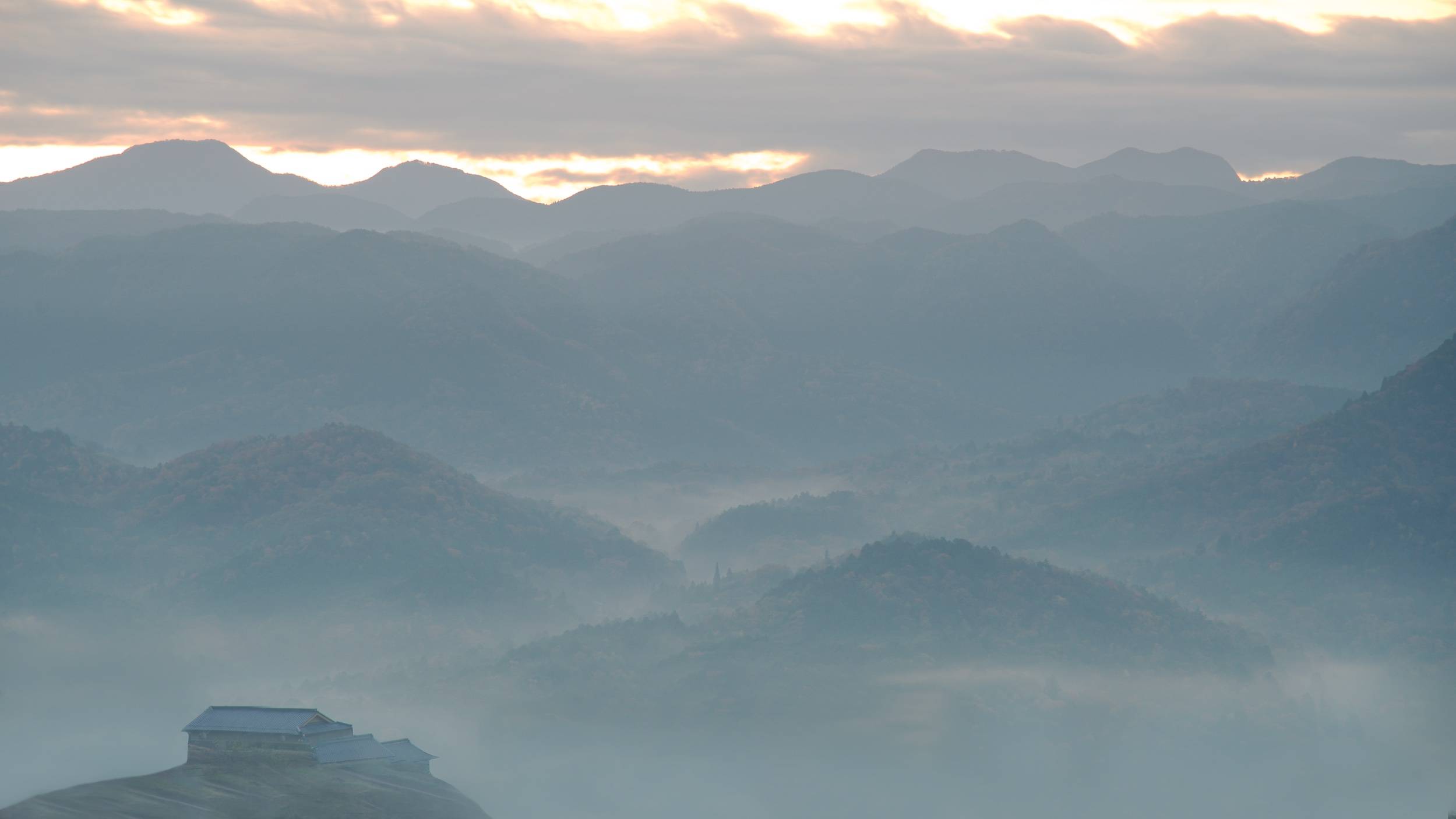 View from Rice Terrace Villa Sasayuri-ann, Nara , Japan