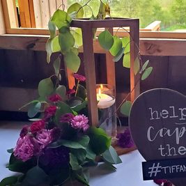 rustic lantern centerpieces