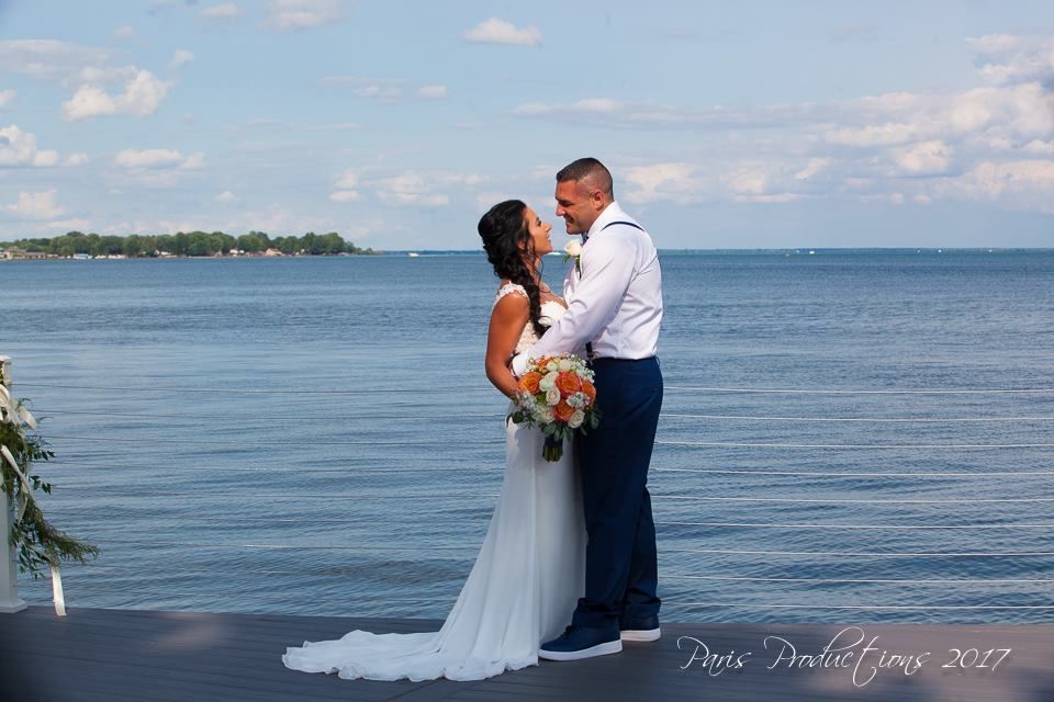 Wedding, flowers, bouquet, bouquets, bride, classic, romantic, lake, backyard, garden roses, greenery Lake Wedding