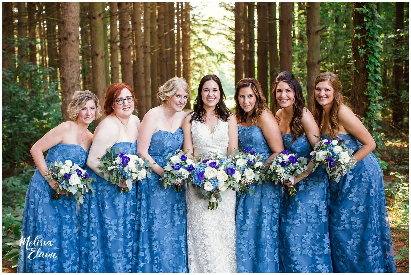 Blue and purple bouquets, Shepherd Hollow