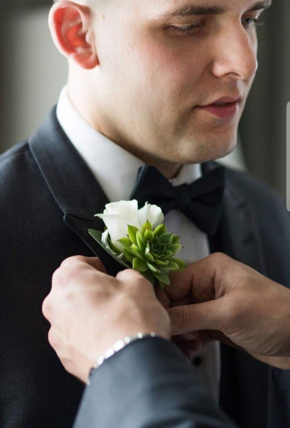 Boutonniere with Succulent