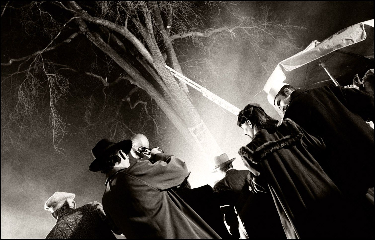 Sadness of Sex - Photographs inserted into the footage of an art film, WeeGee style.