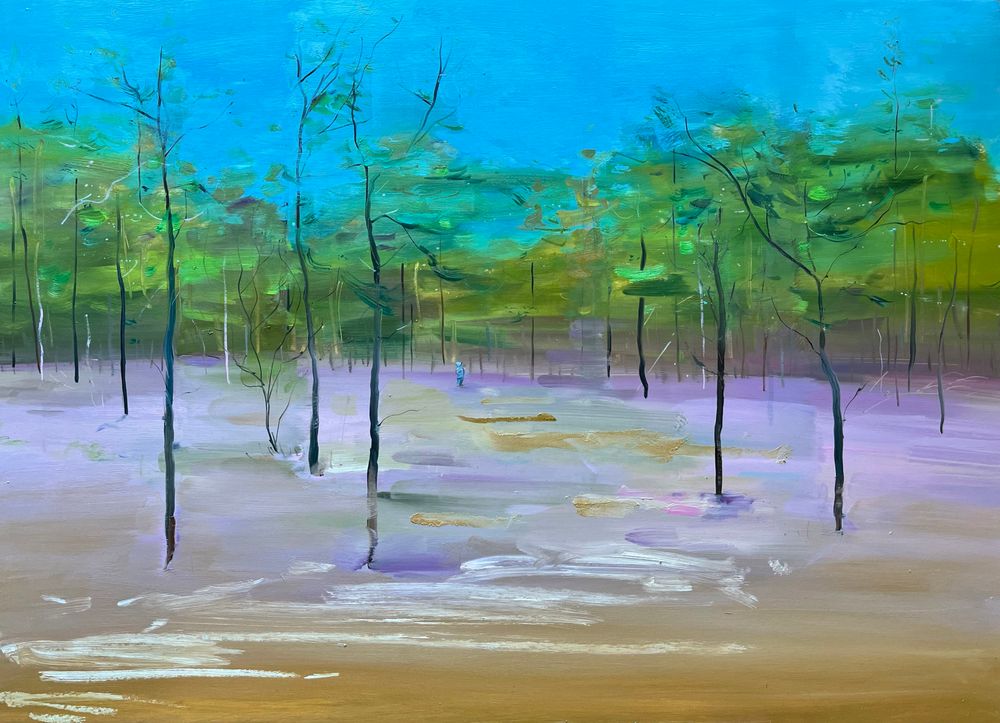 Magenta Moss 50x70cm