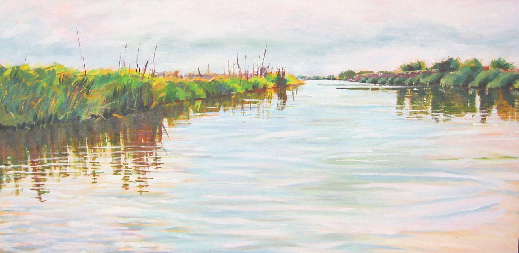 OIL ON CANVAS 18 X 36  UNFRAMED $850 MAGWOOD #9