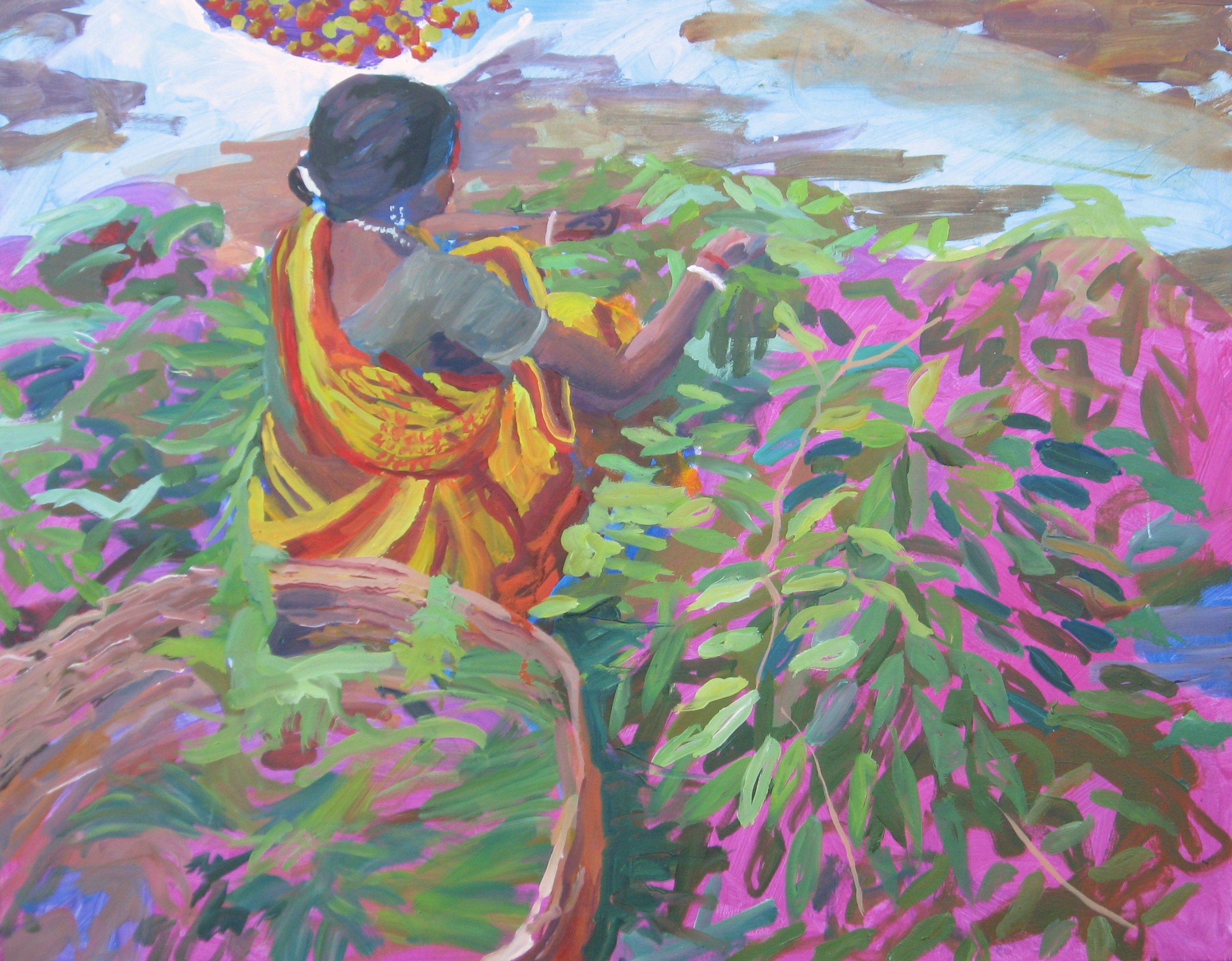 WOMAN WITH HERBS