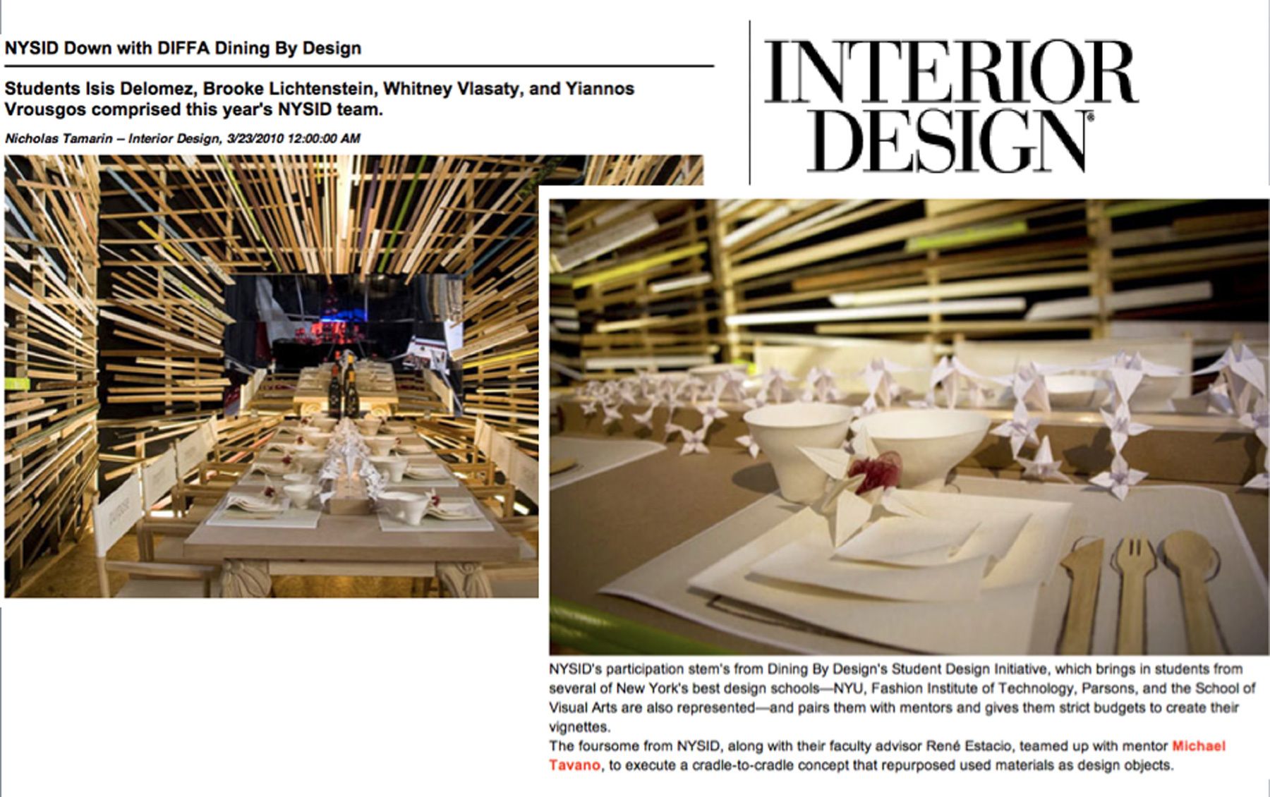 INTERIOR DESIGN MAGAZINE