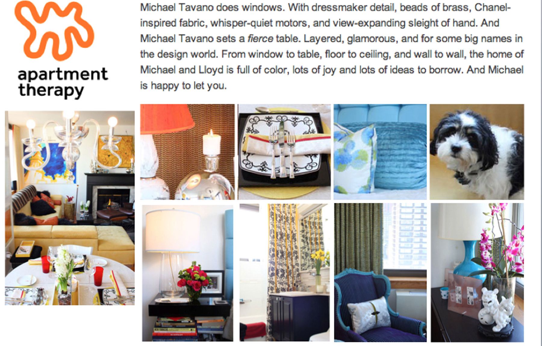 Apartment Therapy article by Patrick J. Hamilton