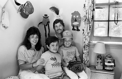 Angie and Family, at home , 1981