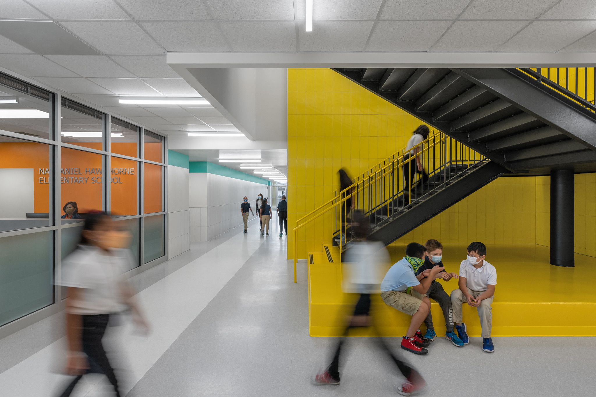 Nathaniel Hawthorne Elementary School Stairs