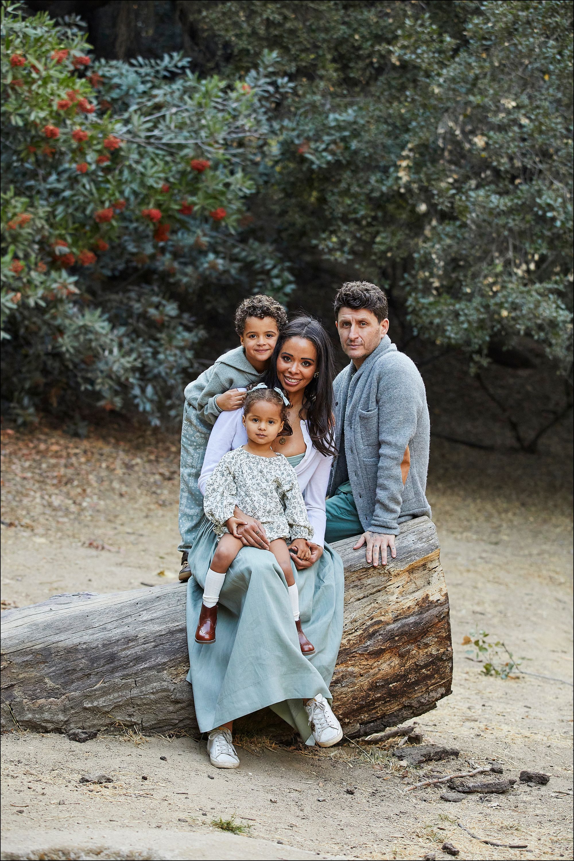 Professional outdoor family portrait Los Angeles