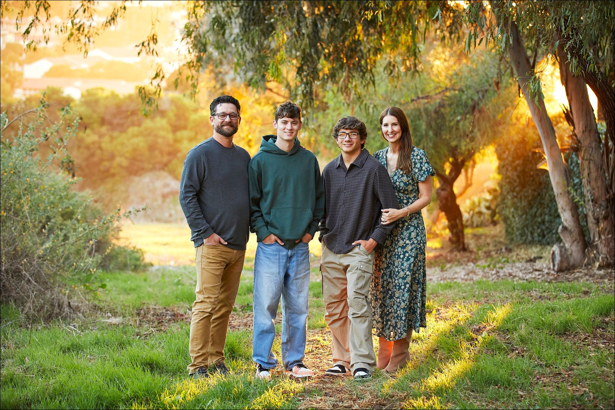 Outdoor Family Portrait in the South Bay Los Angeles Photographer