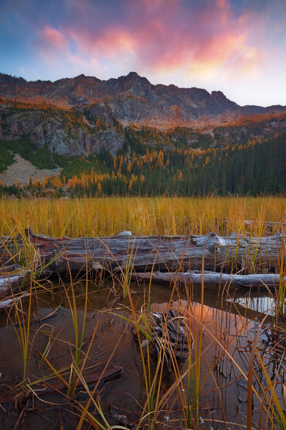 Autumn Evening View, Cutthroat Lake