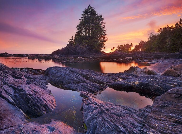 Vancouver Island, British Columbia Light on the Bay
