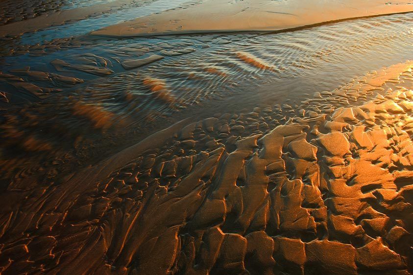 Makah Tribal Land, Olympic Peninsula, Washington Like Water Through Copper, Hobuck Beach