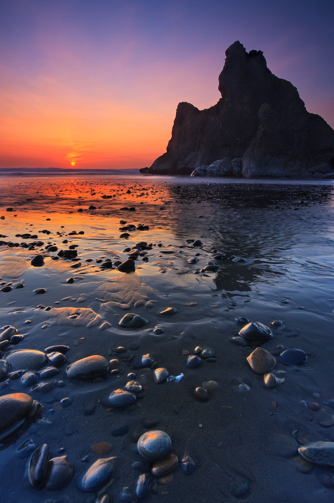 Olympic National Park, Washington. Selected, North American Nature Photography Association (NANPA) Competition 2011 and Expressions publication. The Gem, Ruby Beach