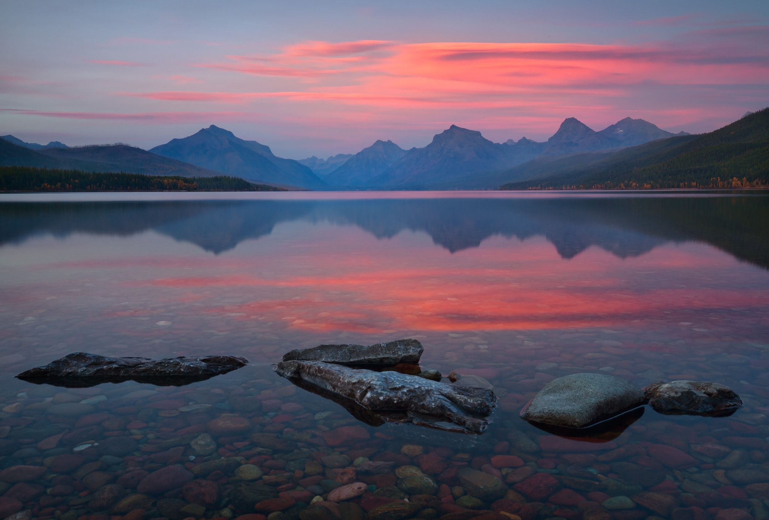 Early Autumn Evening, Lake MacDonald