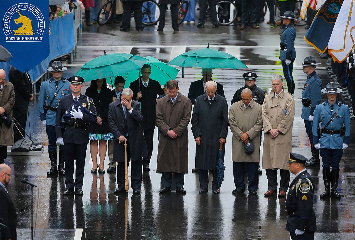 BOSTON MARATHON: ONE YEAR LATER -- THE ONE YEAR ANNIVERSARY OF THE BSTON MARATHON BOMBINGS REMEMBERED FROM TEH DATE OF THE ANNIVERSAYR, FEBRUARY 15, THROUGH TO THE 118TH RUNNING OF THE BOSTON MARATHON.