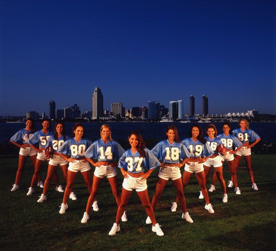 San Diego's  "Bolt Girls" Cheerleaders