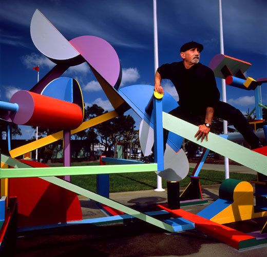 Featured article in American Express Magazine. Joseph Slusky, sculpture.