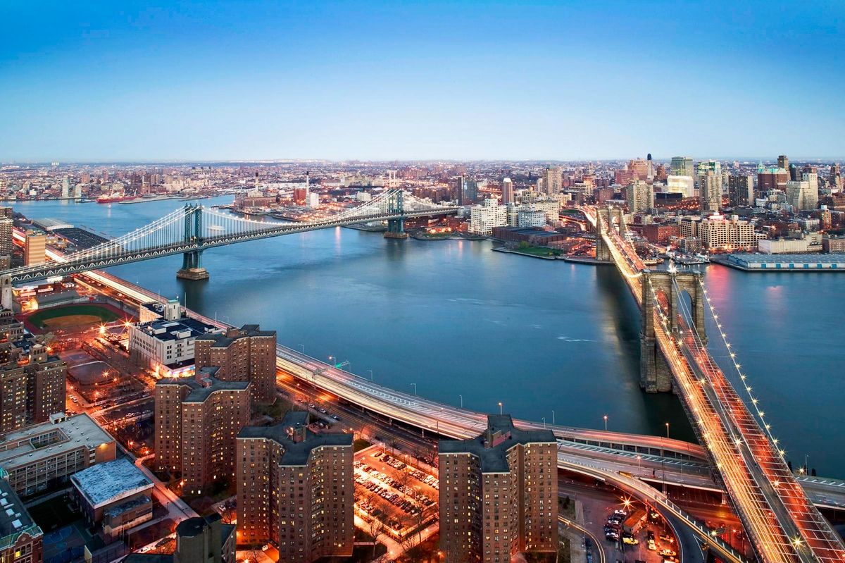 Brooklyn and Manhattan Bridges