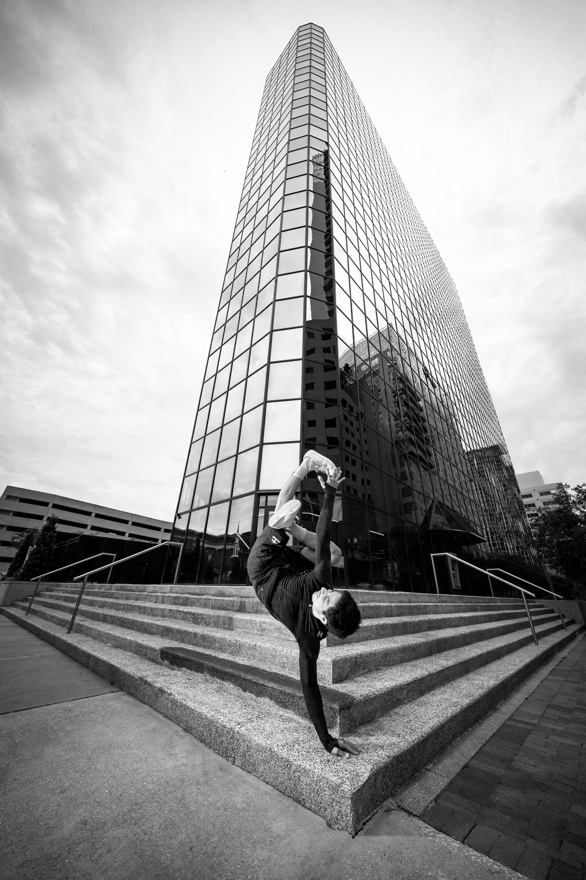 Breakdancer Victor performs in Orlando, FL Bboy Victor