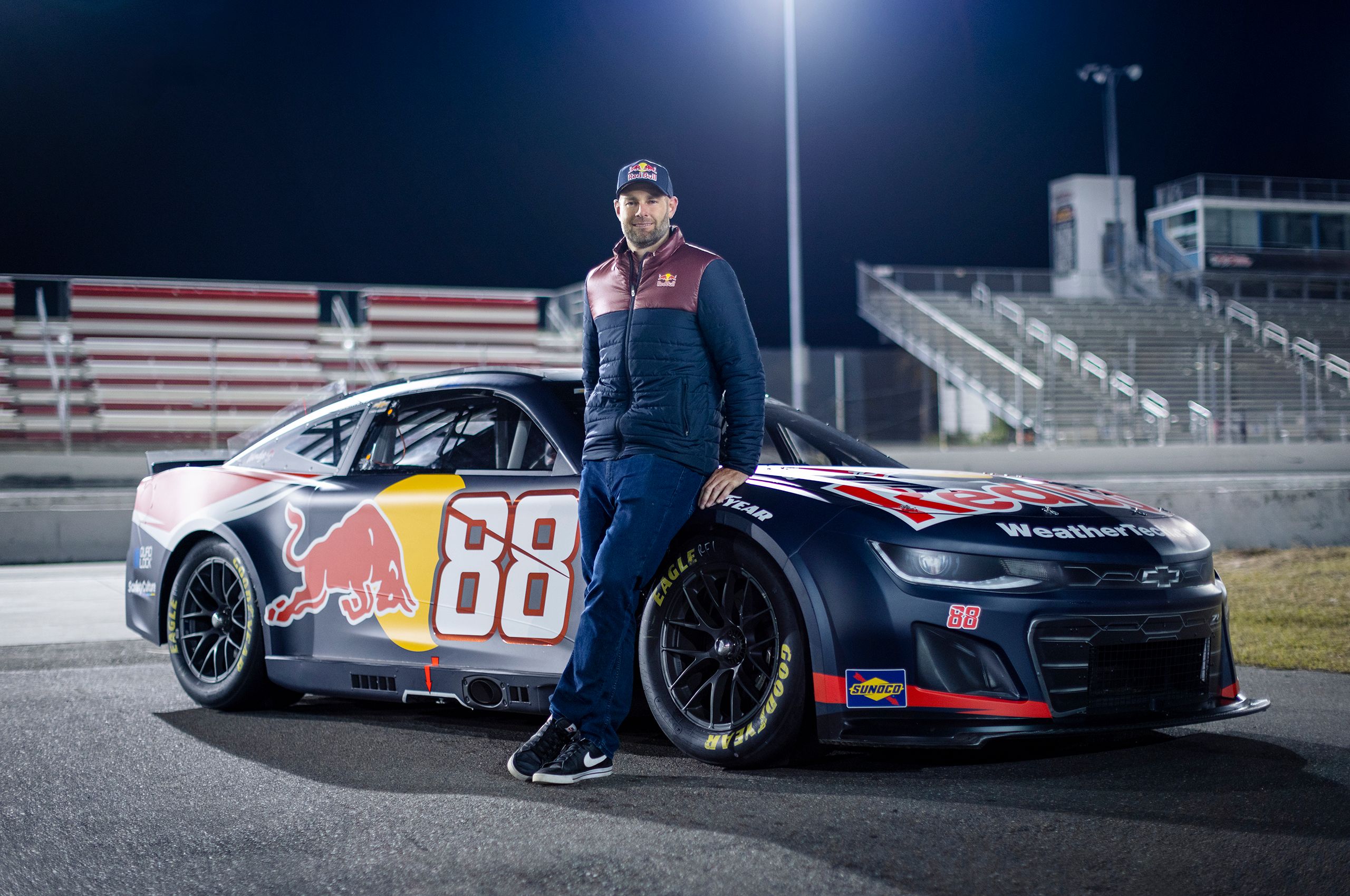 Shane van Gisbergen with the #88 Red Bull trackhouse racing car Shane van Gisbergen