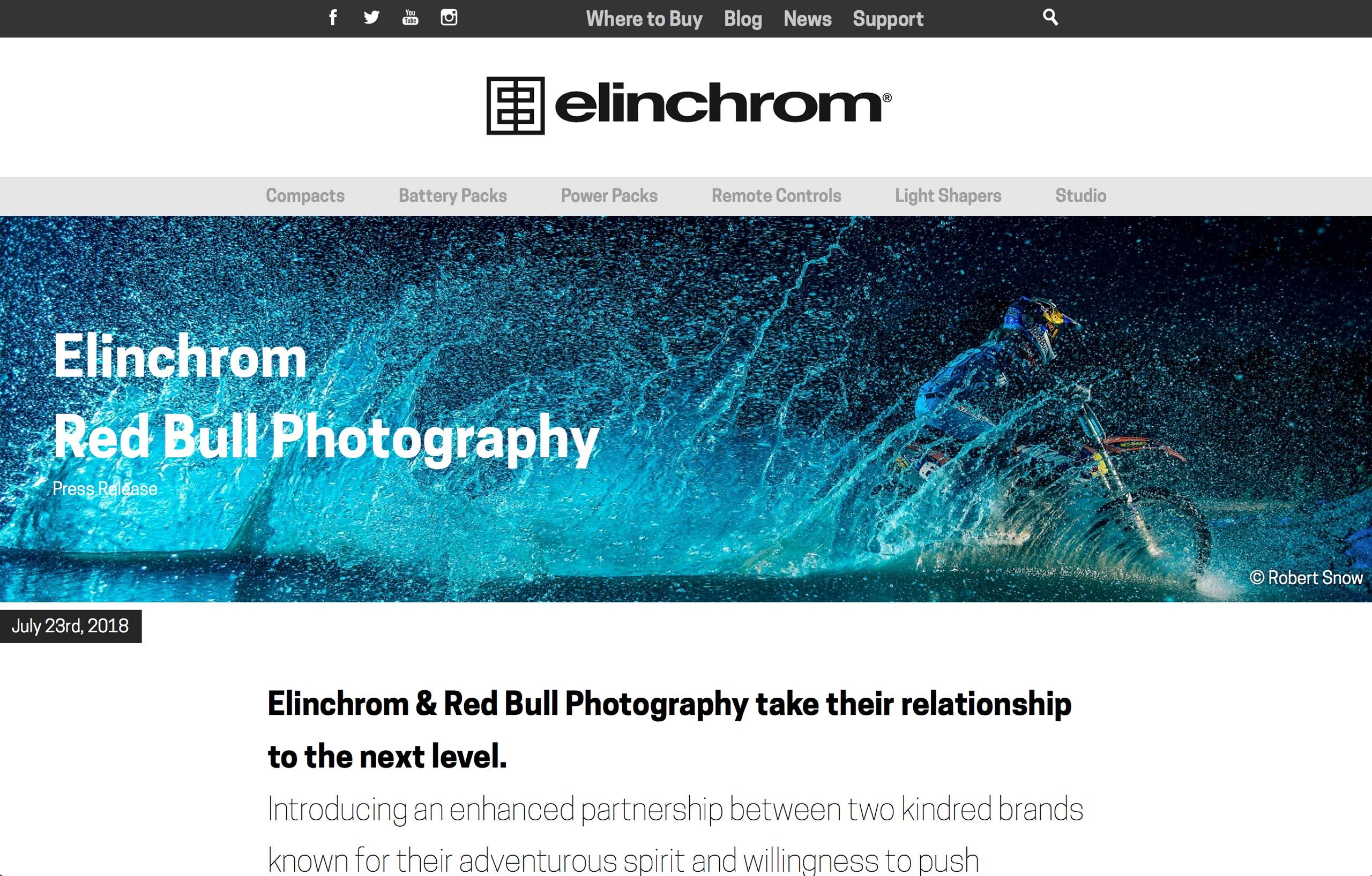 Elinchrom Tear Sheet - Advertising Photography in Orlando, Florida