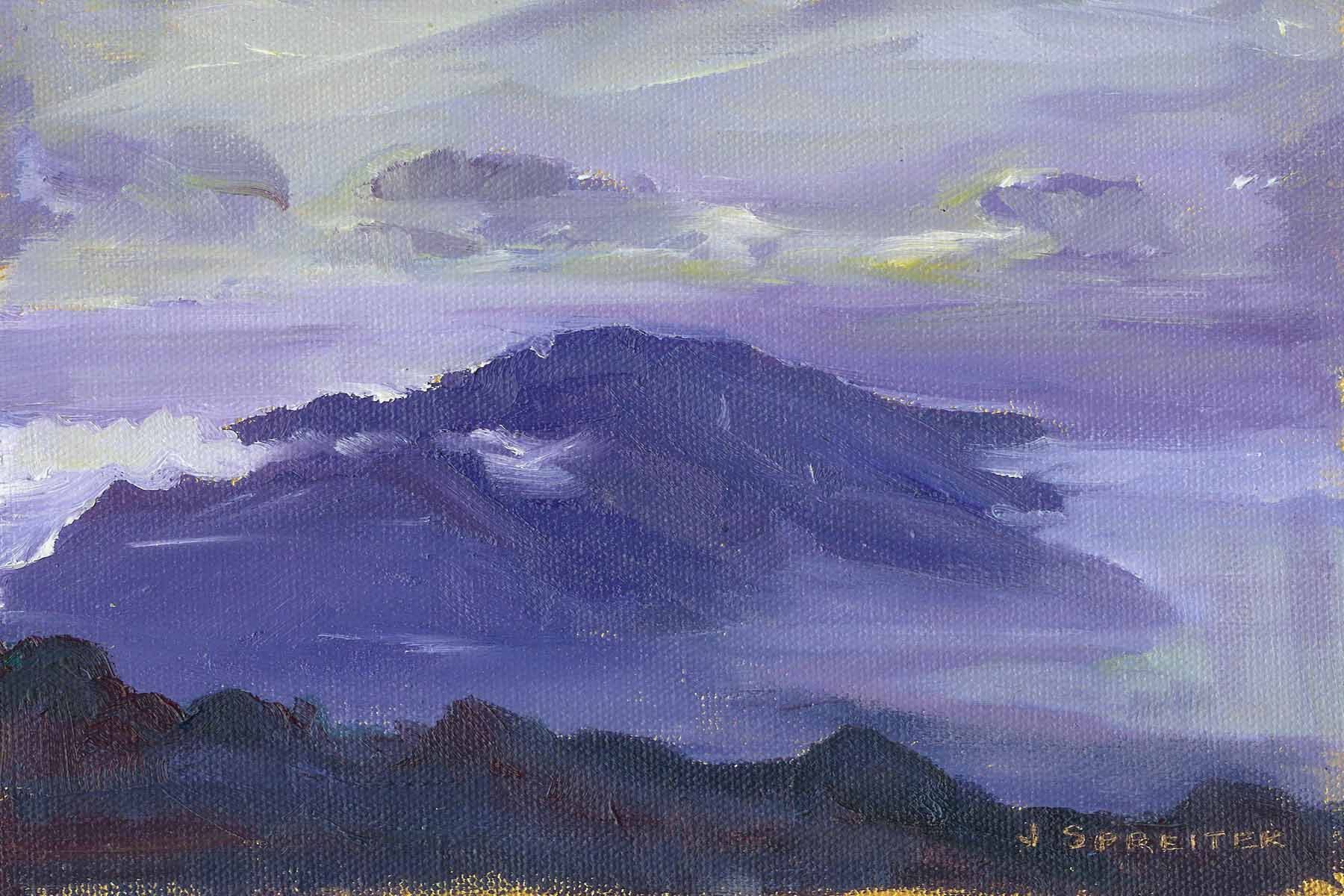 6"x8" oil on panel Haleakala Sunset