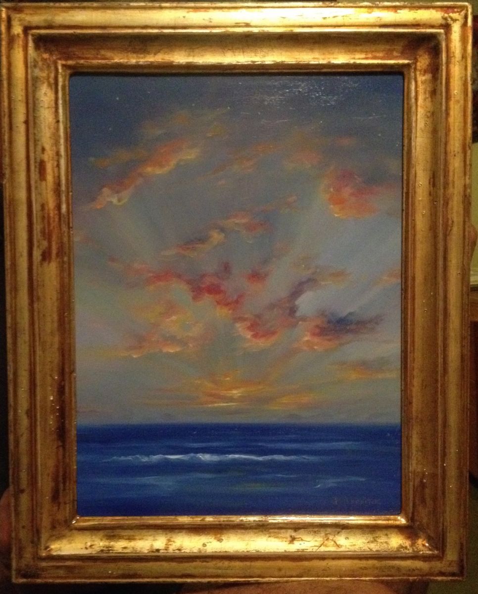 11"x14" original oil on panel Sunburst