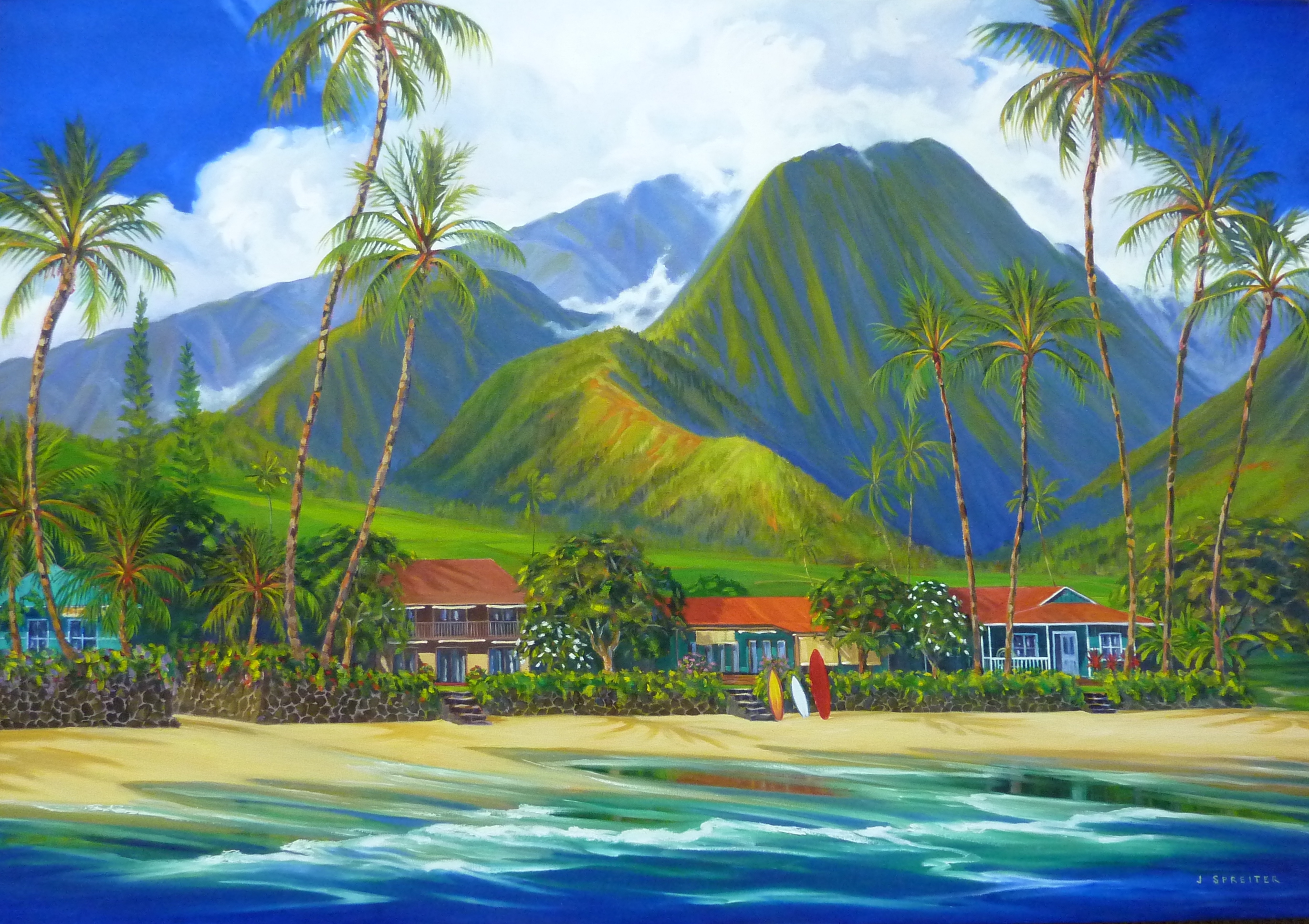 Original oil on canvas West Maui