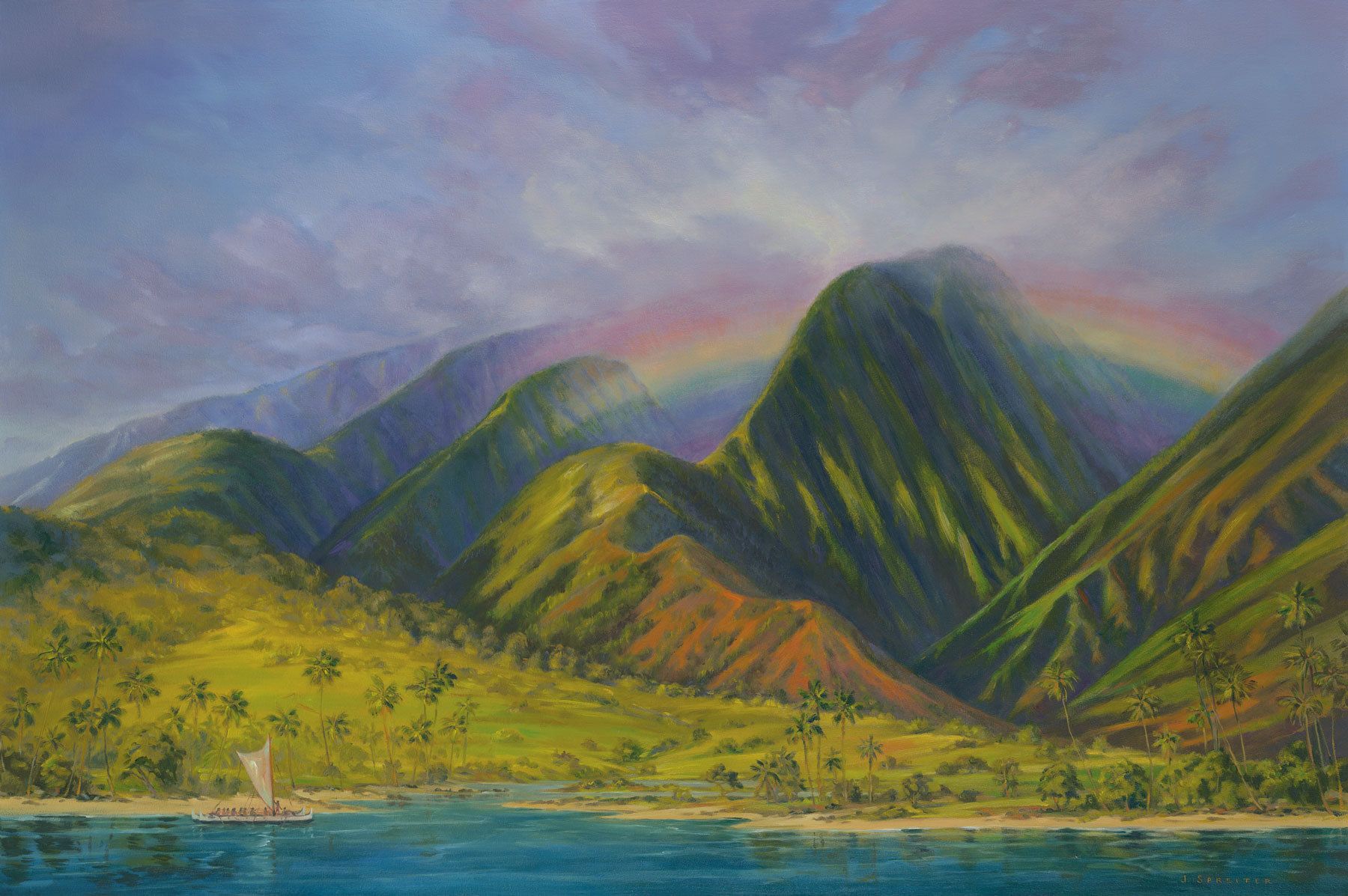 32"x48" original oil on canvas Voyager's Secret