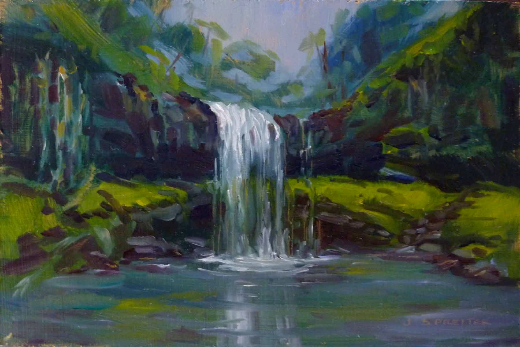6"x8" oil on panel East Maui