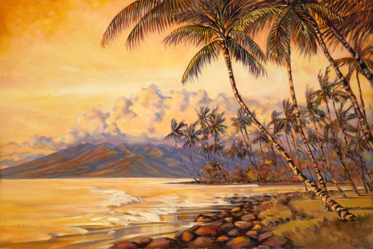 Original oil on panel 24x36" Peace