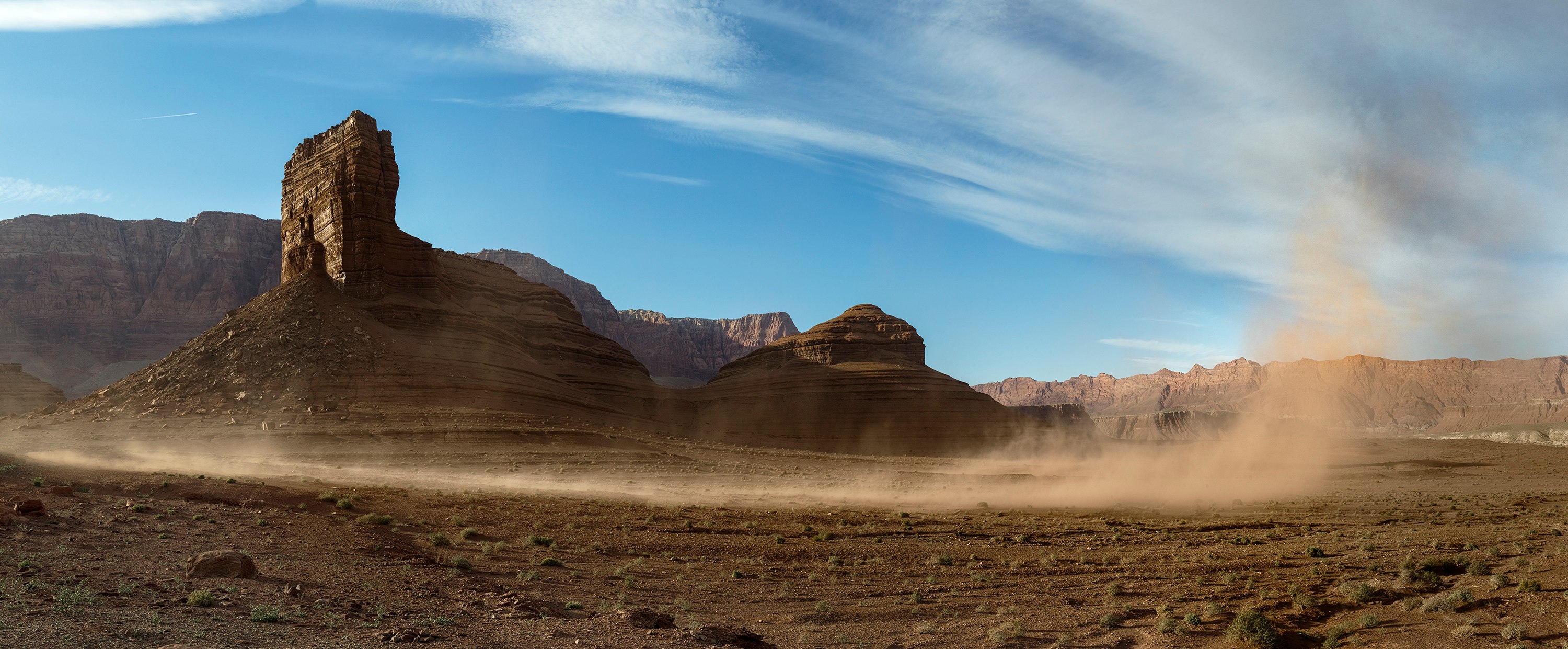 Dust Storm, Lee's Ferry, Marble Canyon, Arizona