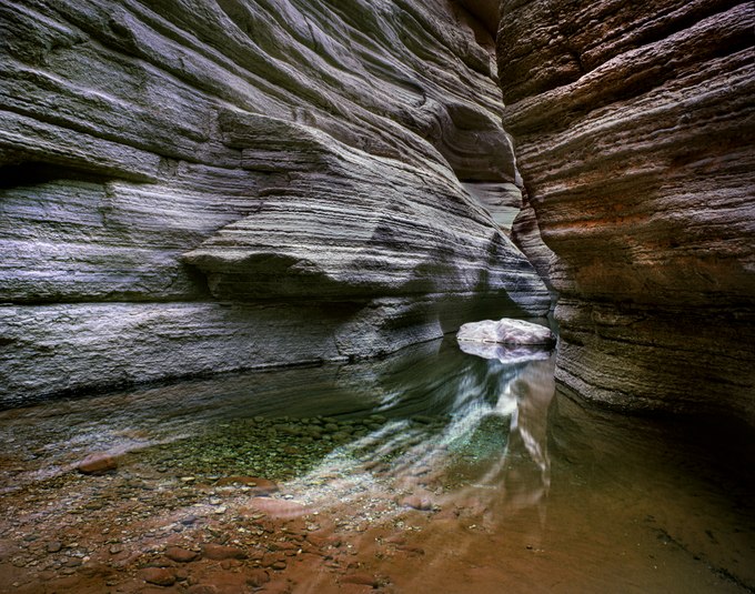 58. Chokestone and Pool, National Canyon, near Colorado River, Arizona.jpg