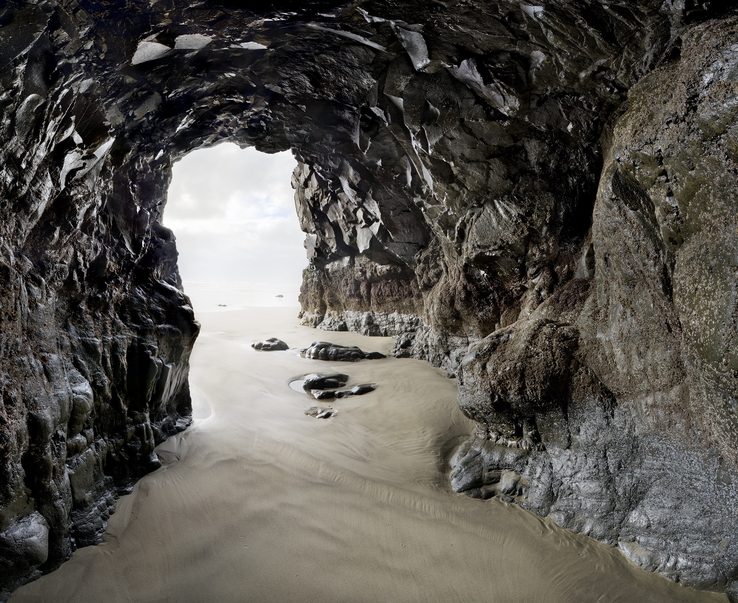 Sea Cave, Cape Lookout Beach, Oregon 