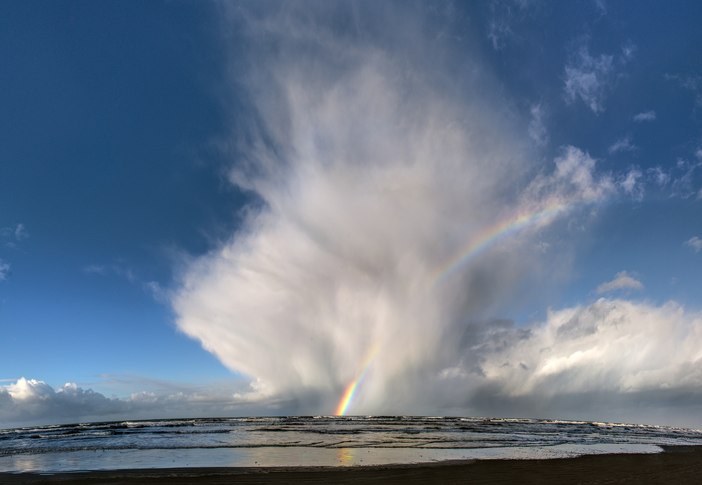 Rainbow, Cumulus Storm Cloud, Gearhart Beach, Oregon 1.29.2026.jpg