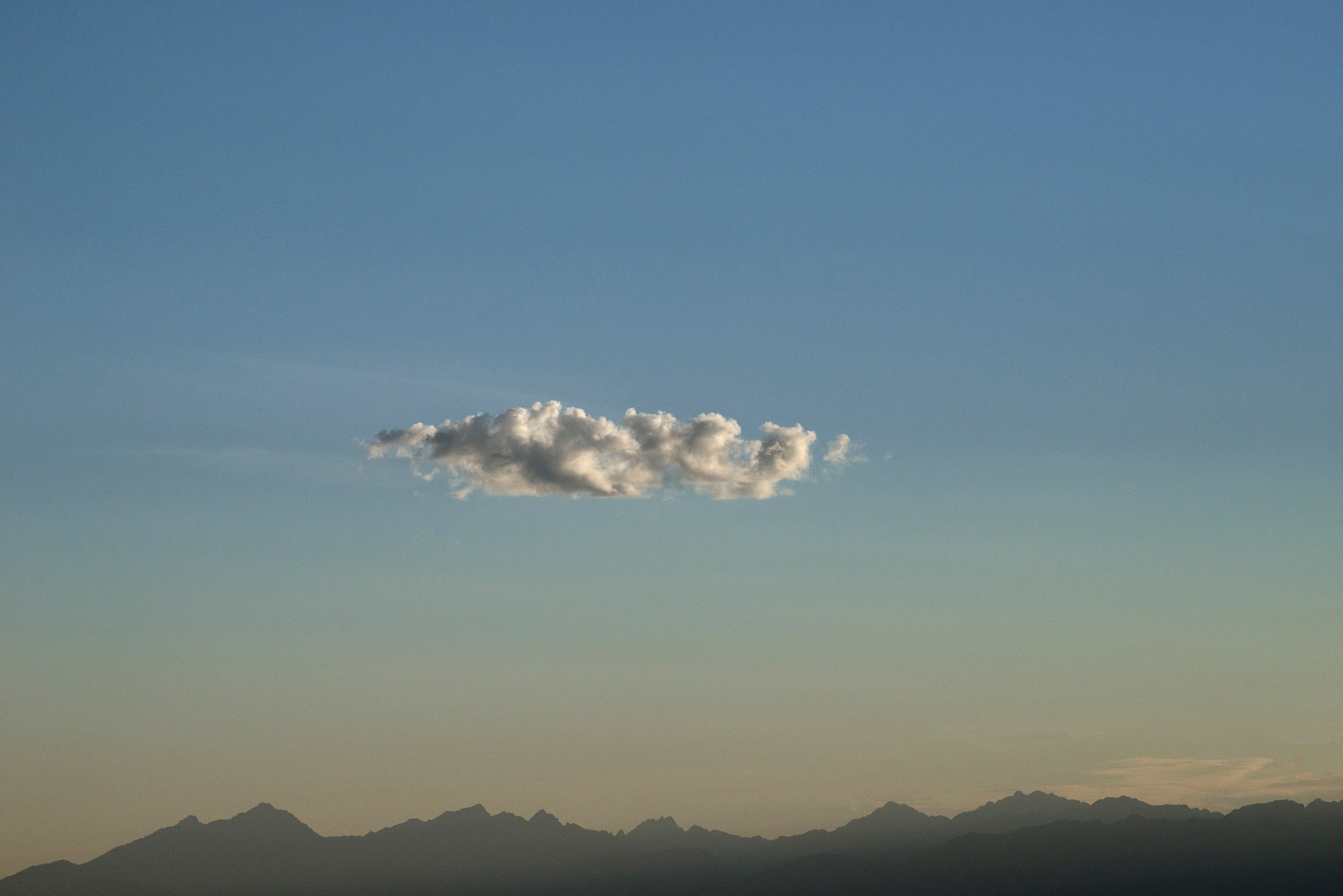 Evening Cloud, Olympic Range, Washington 