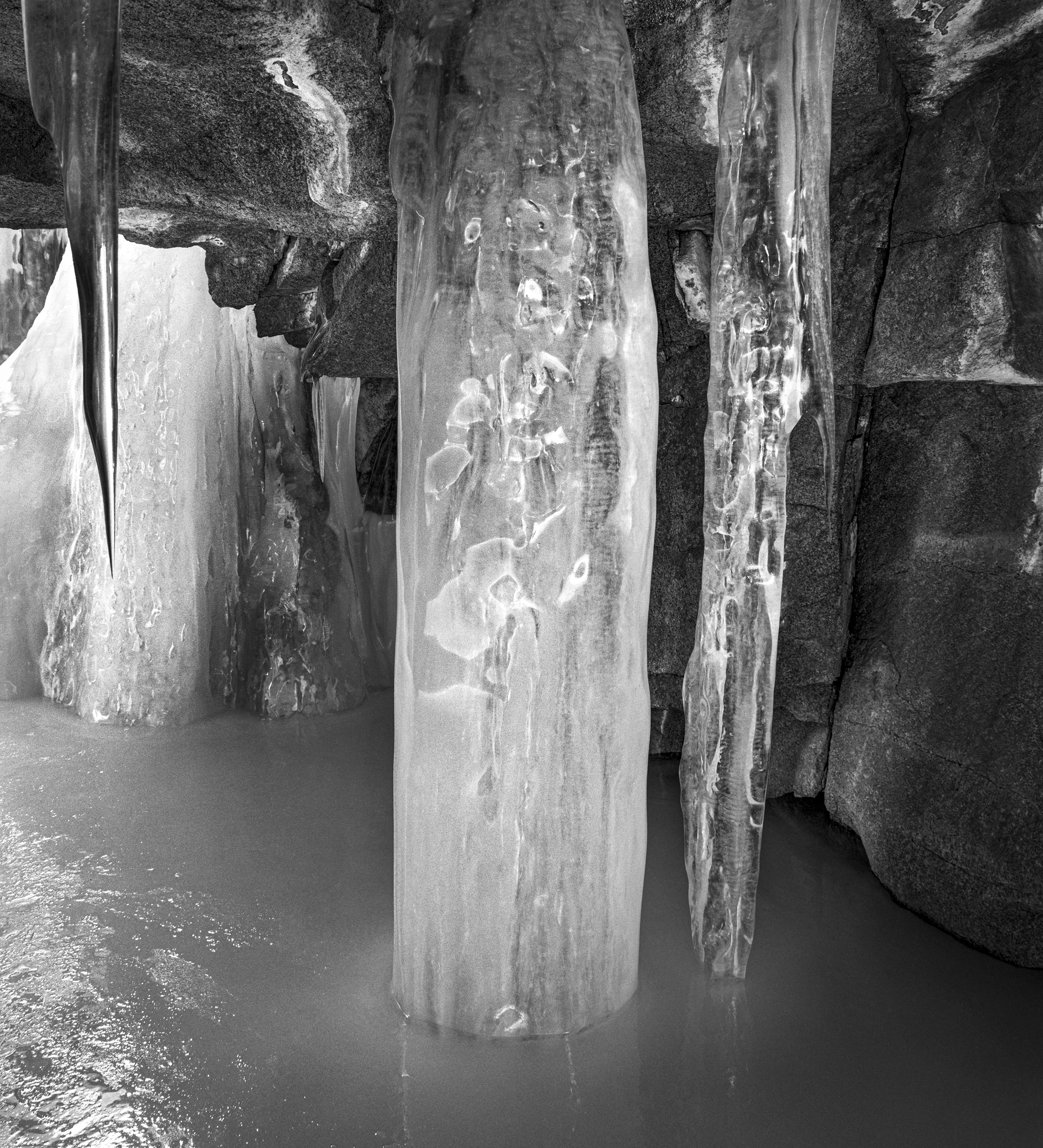 Ice Stalagtites, The Grottos, near Aspen, Colorado