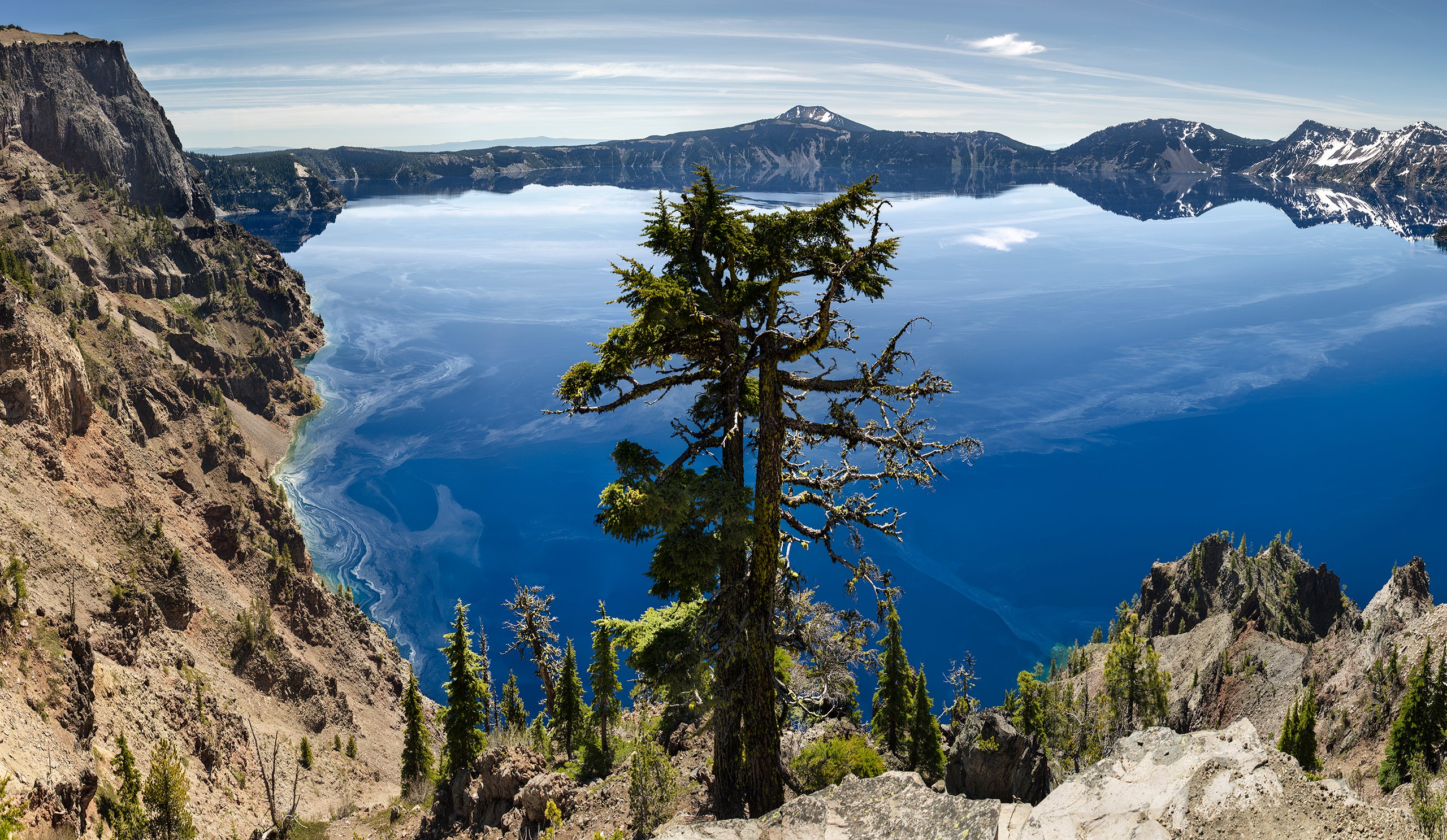 Pollen, Morning Light, Crater Lake from Merriam Point, Oregon