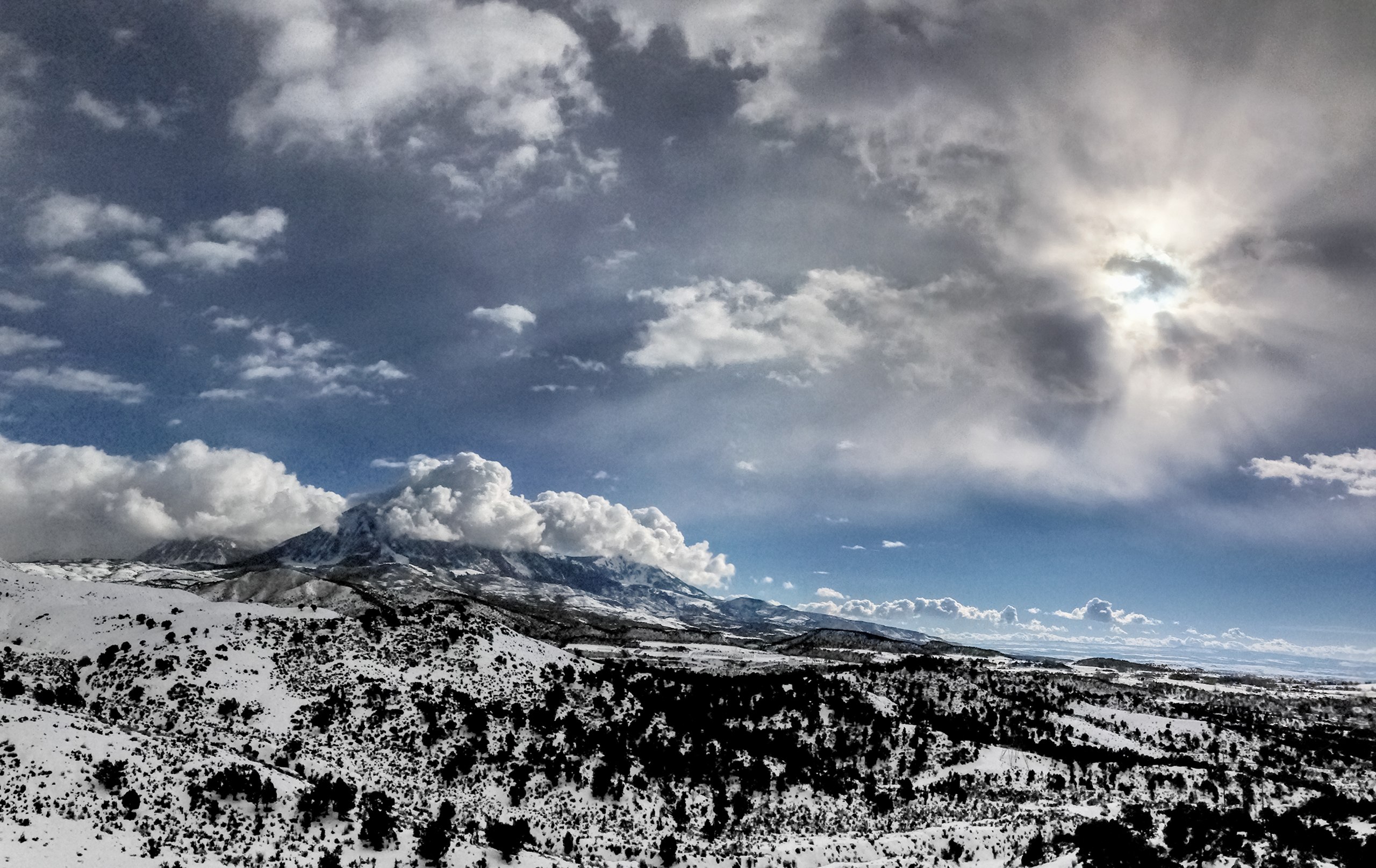 Winter Sun, West Elk Mountains, Paonia, Colorado