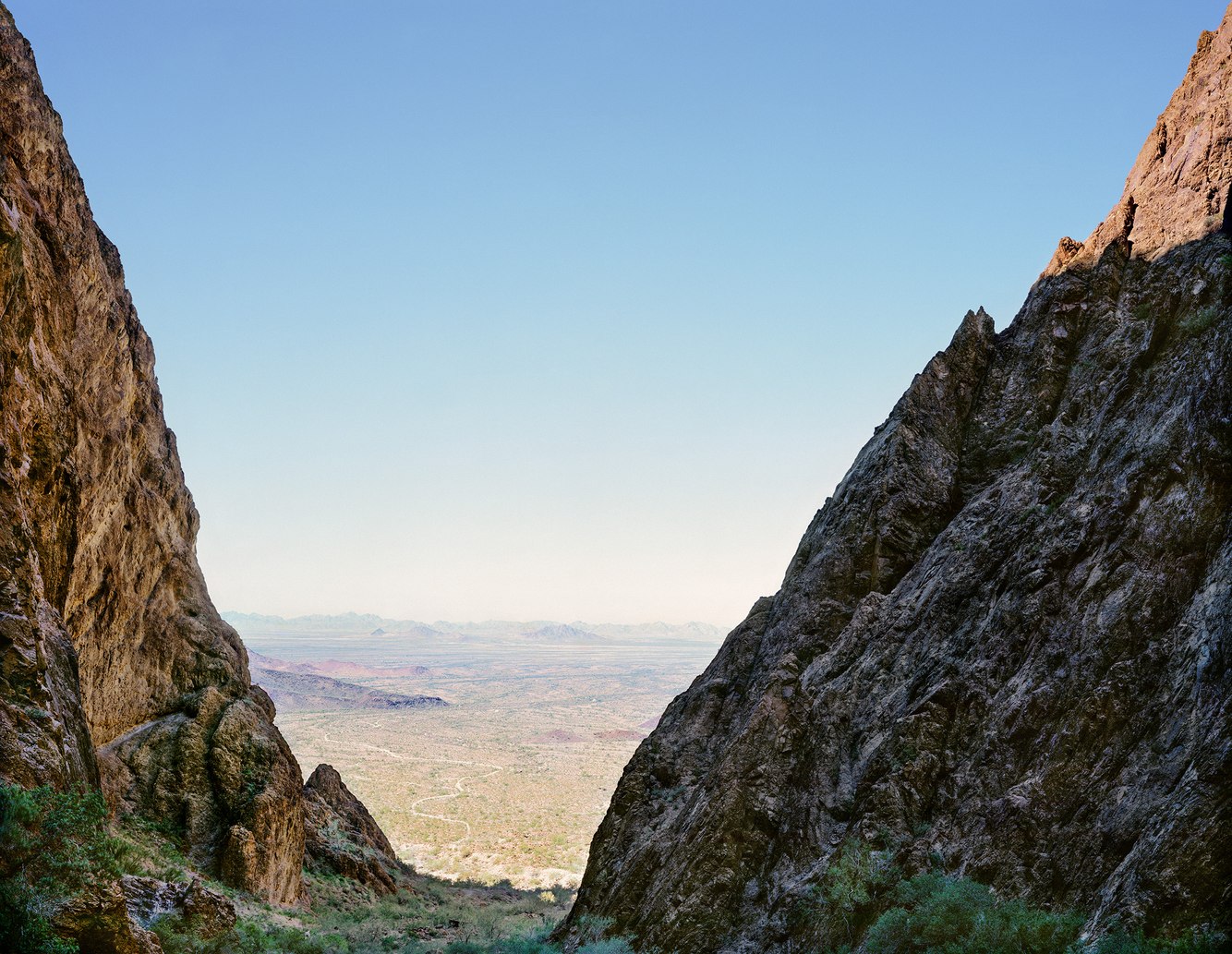 130. Looking Southwest, Mouth of Palm Canyon, Kofa Mountains, Arizona Singer Vers.jpg