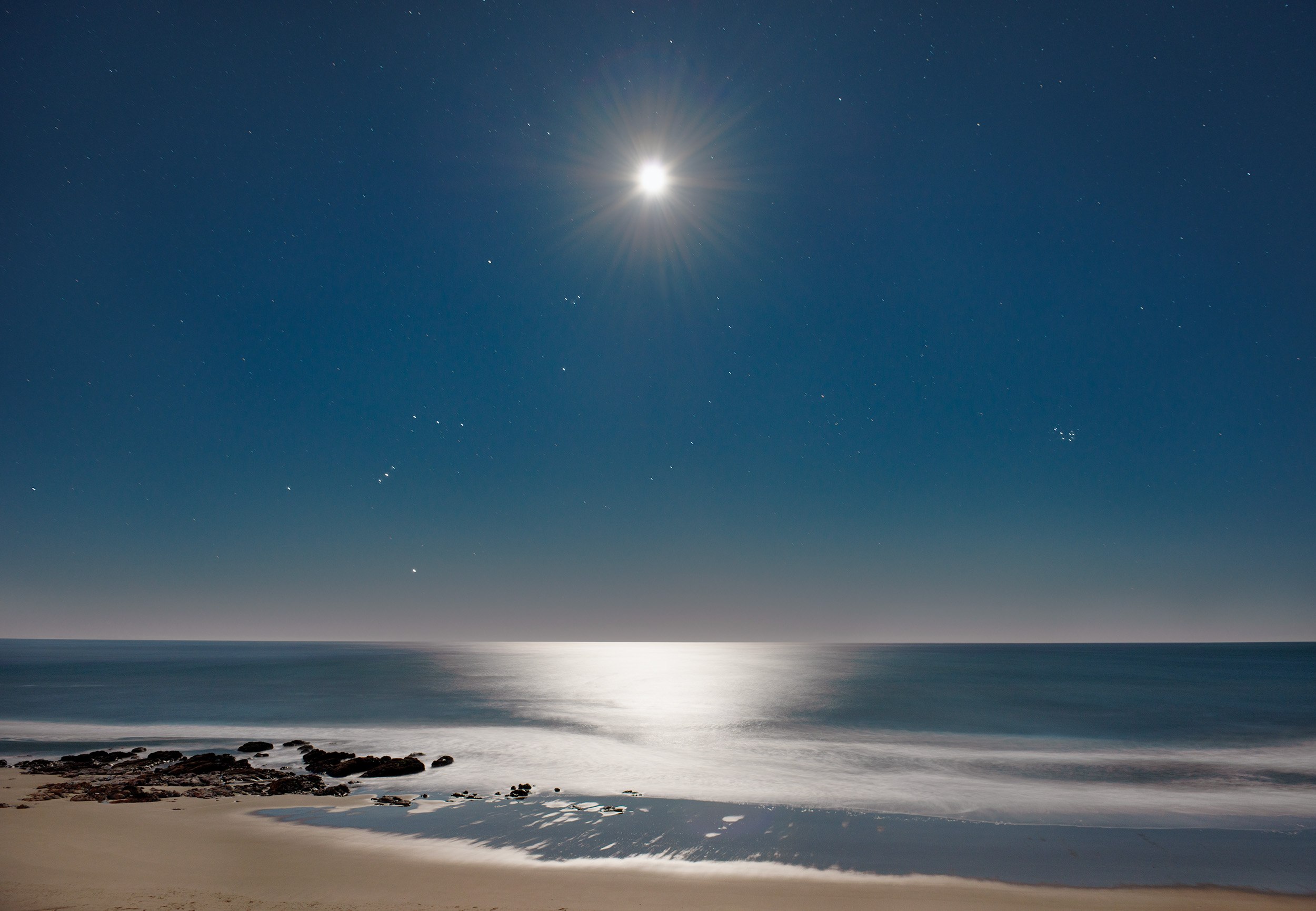 Full Moon, Orion, Lincoln City Beach, Oregon