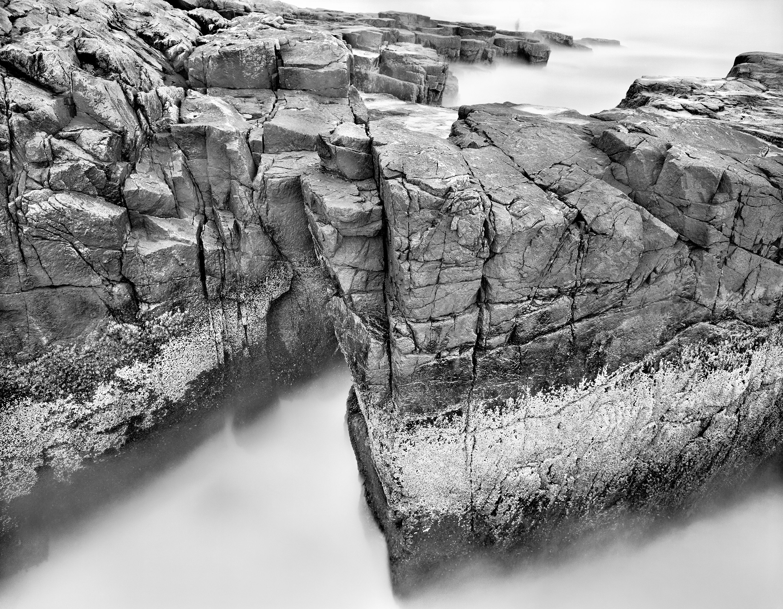 Granite Bedrock, Atlantic Ocean, Schoodic Point, Maine