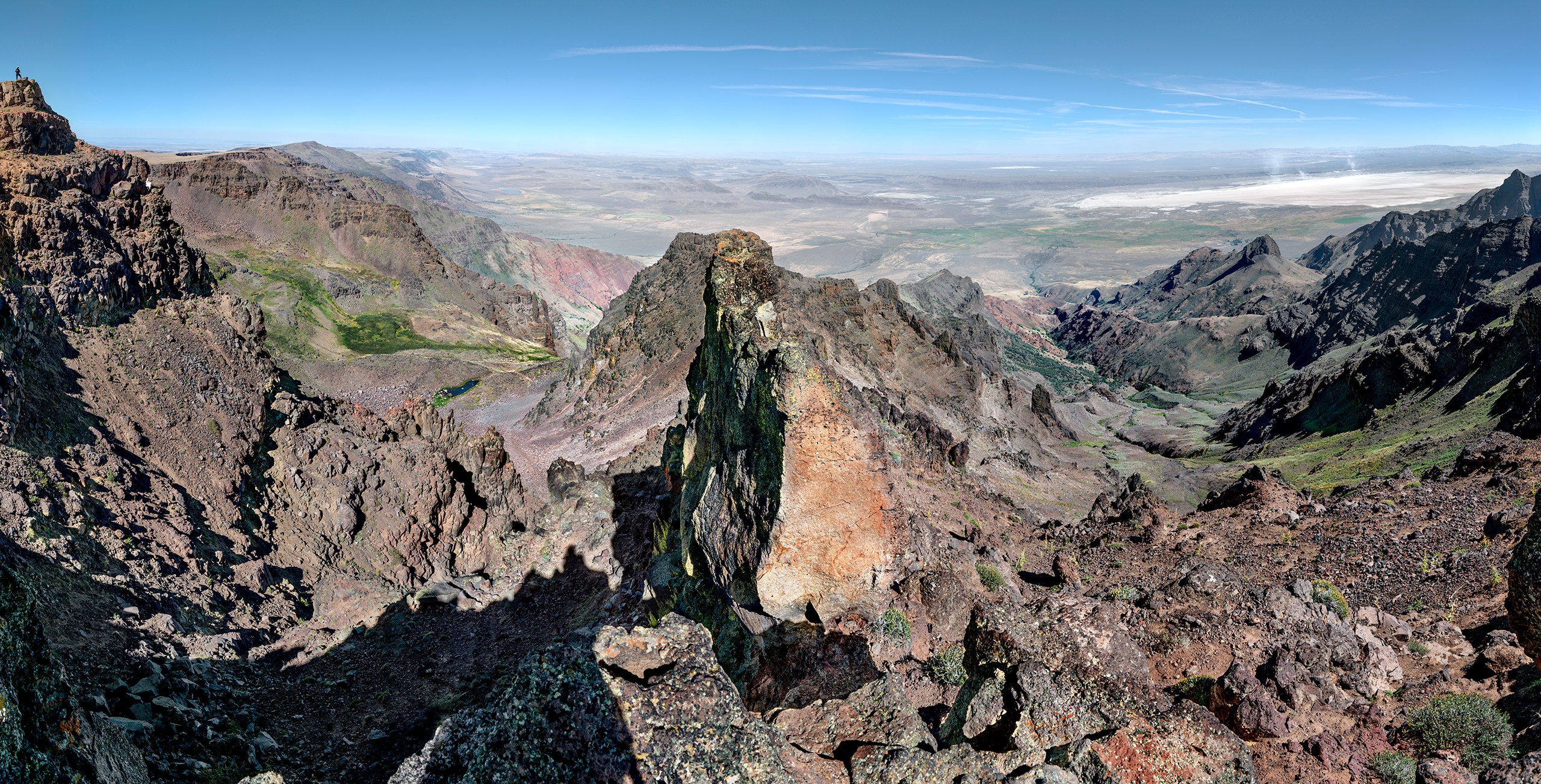 View East from crest of Steens Mountain, Oregon