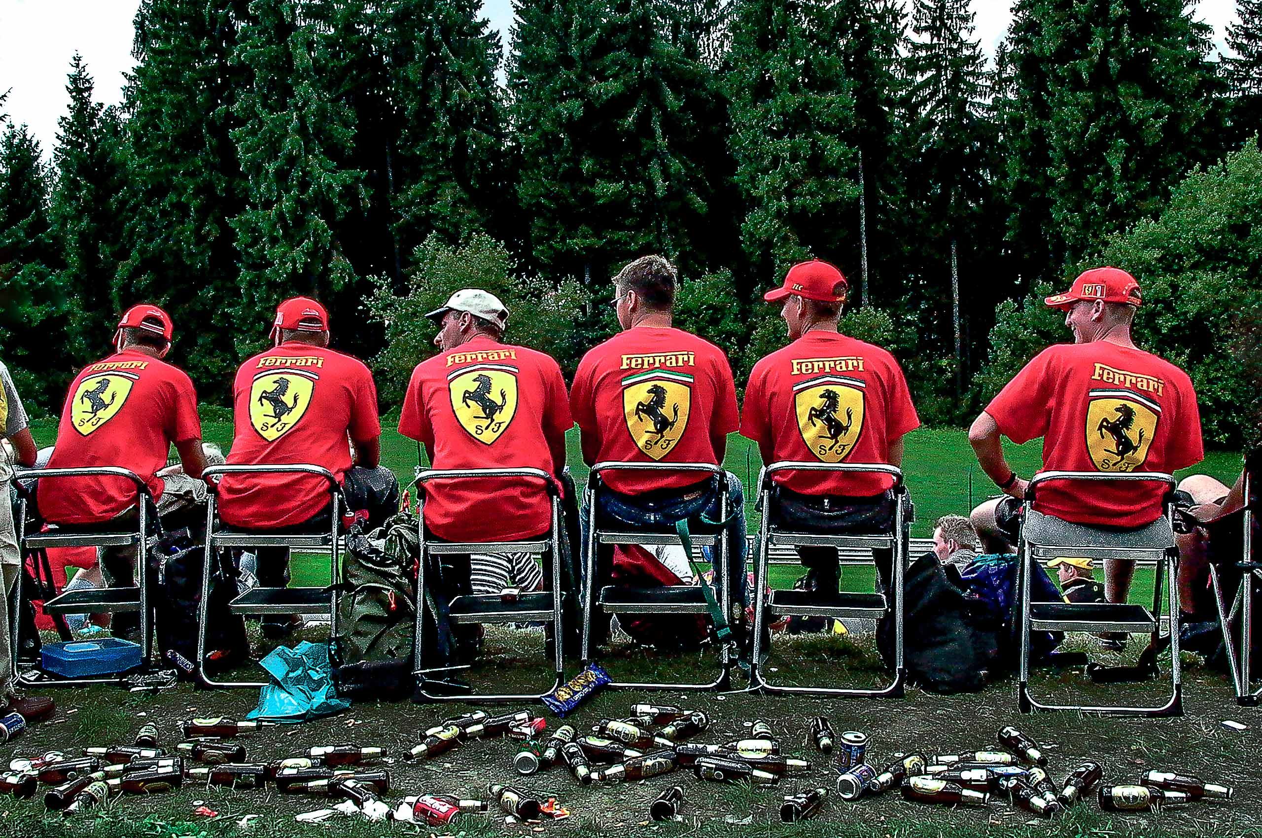 Ferrari Fans at the F1 track, SPA in Belguim