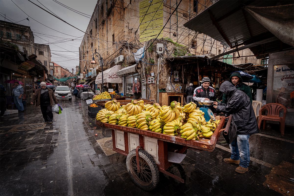 Banana seller of Sidon Souk