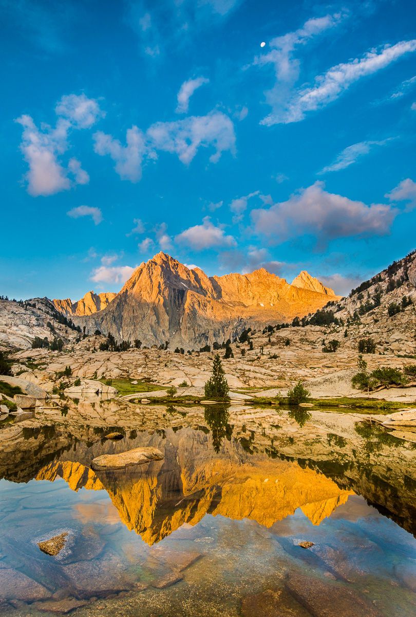 Picture Peak Reflected in Lake at Sunrise